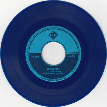Blue Dixies - Dixieland (Blauw Vinyl) 39739 Vinyl Singles Vinyl Zeer Goed / Hoesje Goed "VINYLSINGLES.NL"