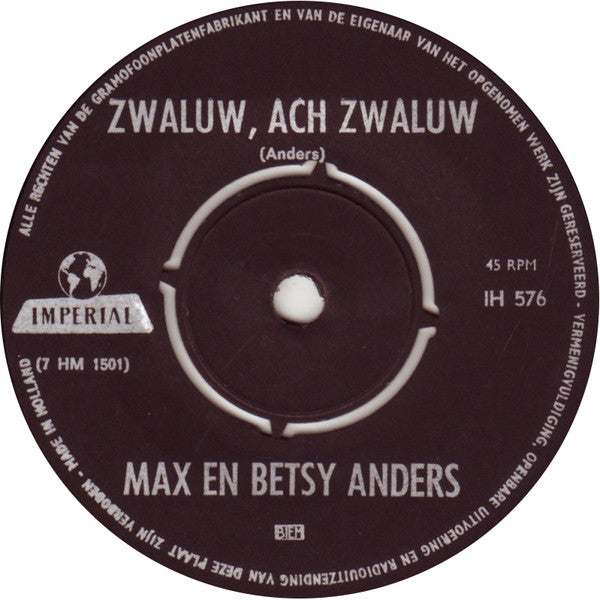 Max and Betsy Anders - The Wind Is Blowing 39677