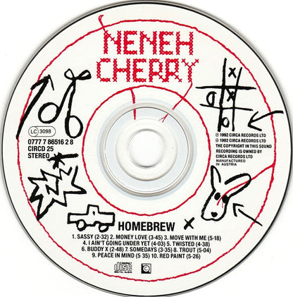 Neneh Cherry - Homebrew (CD) 70718 Compact Disc Goede Staat