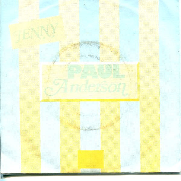 Paul Anderson - Jenny 40833 Vinyl Singles Vinyl Goed / Hoes Goed