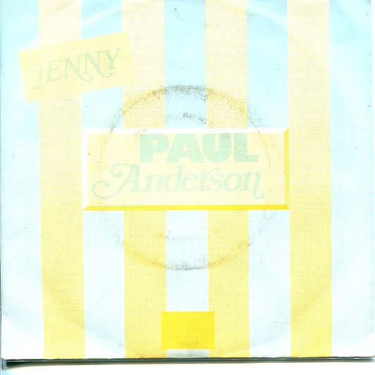 Paul Anderson - Jenny 40833 Vinyl Singles Vinyl Goed / Hoes Goed
