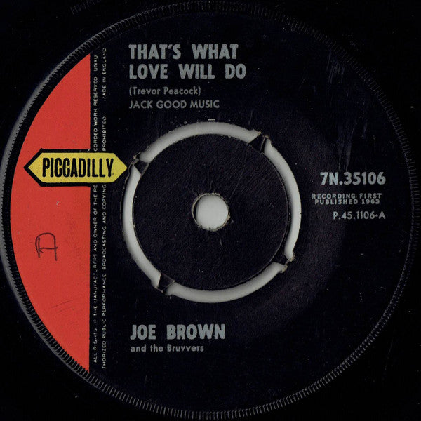 Joe Brown And The Bruvvers – That's What Love Will Do 32775