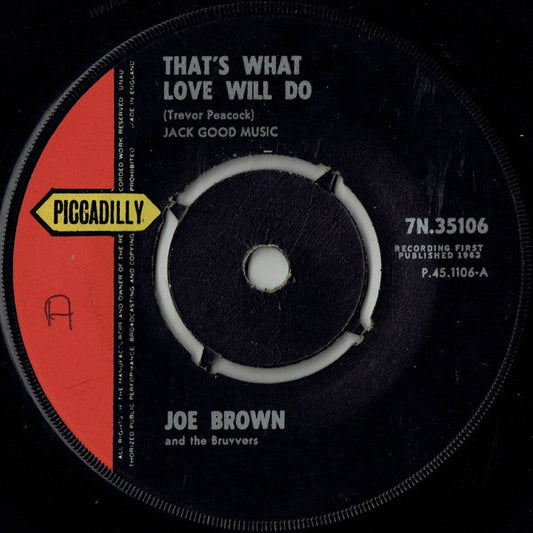 Joe Brown And The Bruvvers – That's What Love Will Do 32775