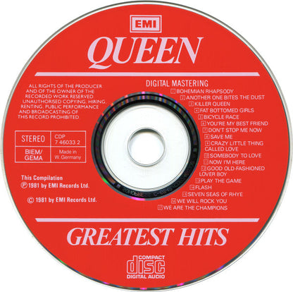 Queen - Greatest Hits (CD) 70588 Compact Disc Goede Staat