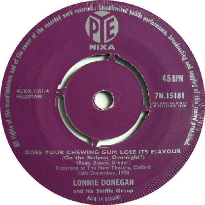 Lonnie Donegans Skiffle Group – Verliert Ihr Kaugummi seinen Geschmack? 40418