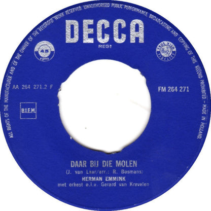 Herman Emmink - Tulpen Uit Amsterdam Vinyl Singles Vinyl Zeer Goed / Hoesje Goed "VINYLSINGLES.NL"