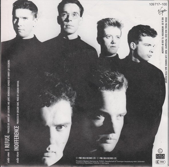 Hue And Cry - I Refuse Vinyl Singles Vinyl Zeer Goed / Hoesje Goed "VINYLSINGLES.NL"