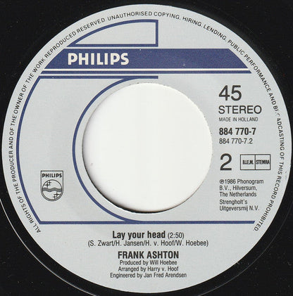 Frank Ashton - Roses Ain't Growing Anymore Vinyl Singles Vinyl Zeer Goed / Hoesje Generic "VINYLSINGLES.NL"