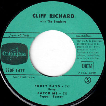 Cliff Richard - Forty Days Vinyl Singles Vinyl Zeer Goed / Hoesje Generic "VINYLSINGLES.NL"