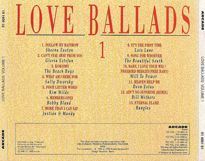 Various - Love Ballads Volume 1 (CD) 70868 Compact Disc Goede Staat