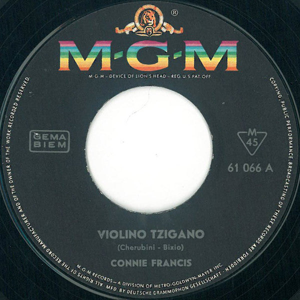 Connie Francis - Violino Tzigano 42498 Vinyl Singles Vinyl Goed / Hoes Generic