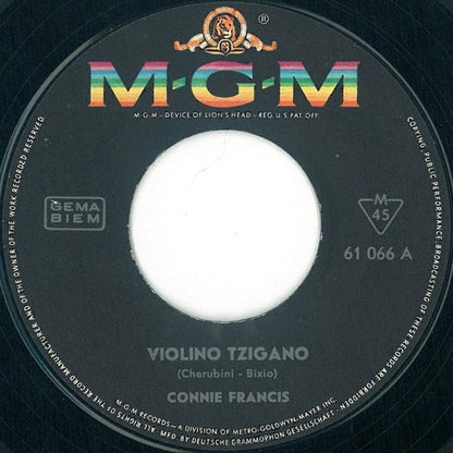 Connie Francis - Violino Tzigano 42498 Vinyl Singles Vinyl Goed / Hoes Generic