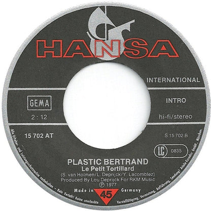 Plastic Bertrand - Bambino 29587