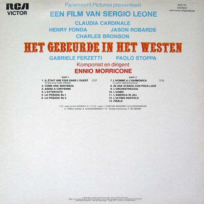 Ennio Morricone - Het Gebeurde In Het Westen (LP) (B-Keus) Vinyl LP Vinyl Goed / Hoes Redelijk "VINYLSINGLES.NL"
