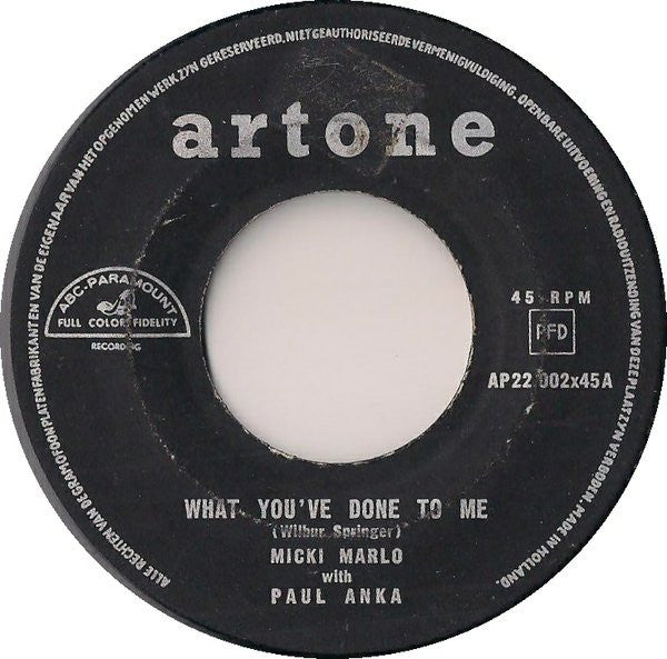 Micki Marlo - What You've Done To Me 13443