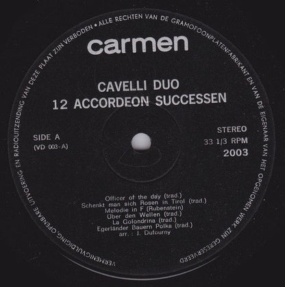Cavelli Duo – 12 Akkordeon-Erfolge (LP) 45346