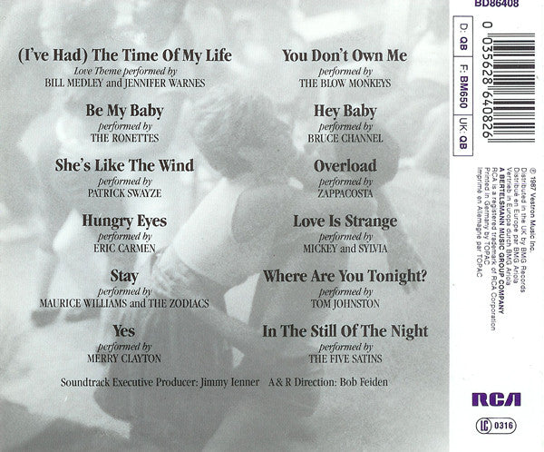 Various - Dirty Dancing (CD) 71089 Compact Disc Goede Staat