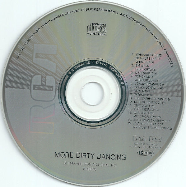 Various - More Dirty Dancing (More Original Music From The Hit Motion Picture "Dirty Dancing") (CD) 70846 Compact Disc Goede Staat