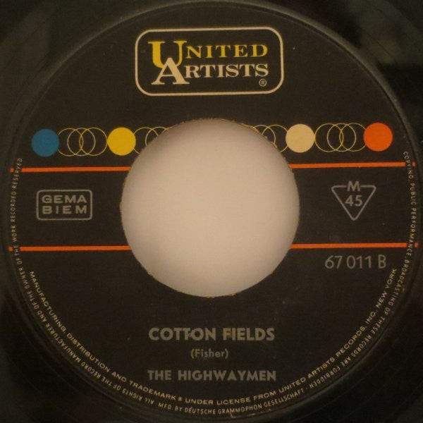 Highwaymen - The Gypsy Rover Vinyl Singles Vinyl Zeer Goed / Hoesje Generic "VINYLSINGLES.NL"