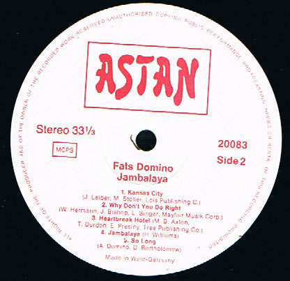 Fats Domino - Jambalaya (LP) 49793
