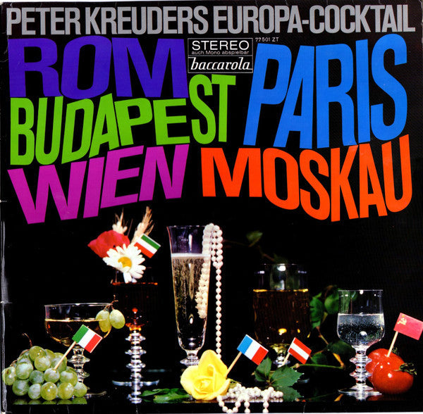 Peter Kreuder Und Seine Solisten - Peter Kreuders Europa-Cocktail (LP) 42574 Vinyl LP JUKEBOXSINGLES.NL   