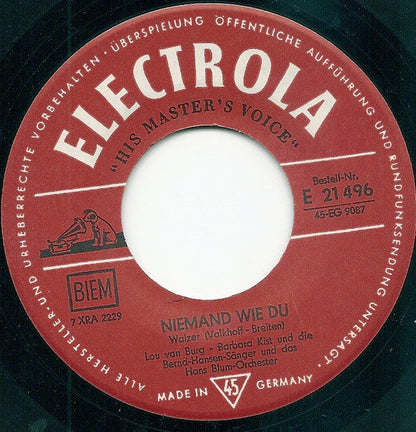 Lou Van Burg, Barbara Kist - Wir Bei 42333 Vinyl Singles Vinyl Goed / Hoes Generic