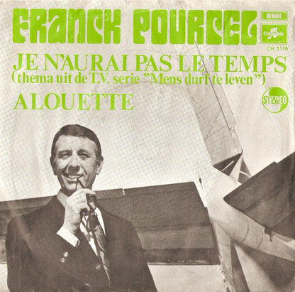 Franck Pourcel - Je N'aurai Pas Le Temps 41443 Vinyl Singles Vinyl Zeer Goed / Hoesje Goed "VINYLSINGLES.NL"