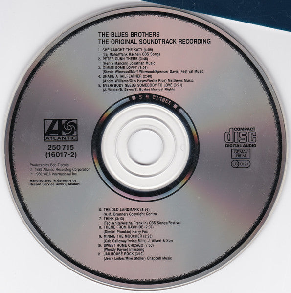 Blues Brothers - The Blues Brothers (Original Soundtrack Recording) (CD) 70629 Compact Disc Goede Staat