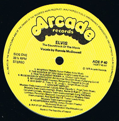 Ronnie McDowell - Elvis : The Soundtrack Of The Movie (LP) 40831 Vinyl LP JUKEBOXSINGLES.NL   