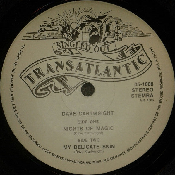 Dave Cartwright - Nights Of Magic Vinyl Singles Vinyl Zeer Goed / Hoesje Goed "VINYLSINGLES.NL"