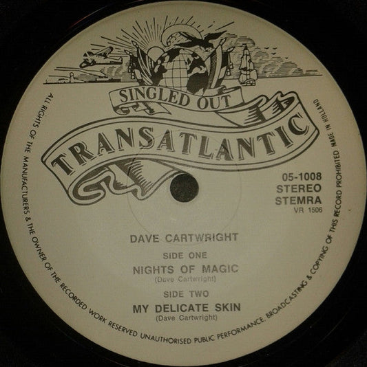 Dave Cartwright - Nights Of Magic Vinyl Singles Vinyl Zeer Goed / Hoesje Goed "VINYLSINGLES.NL"