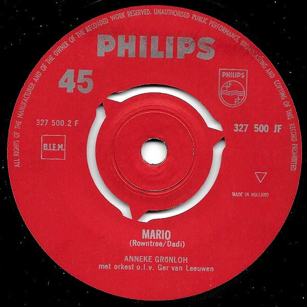 Anneke Gronloh - Soerabaja Vinyl Singles Vinyl Goed / Hoes Goed