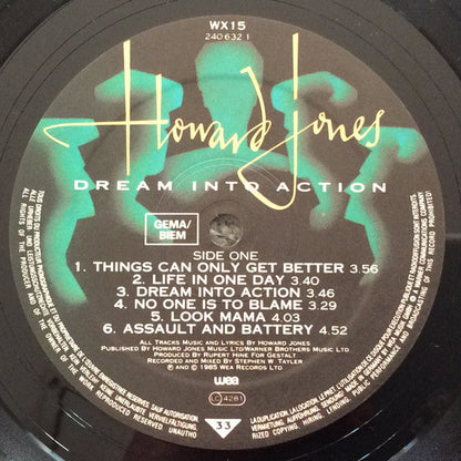 Howard Jones - Dream Into Action (LP) Vinyl LP Vinyl Zeer Goed / Hoesje Goed "VINYLSINGLES.NL"