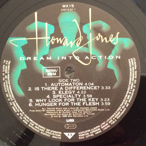 Howard Jones - Dream Into Action (LP) Vinyl LP Vinyl Zeer Goed / Hoesje Goed "VINYLSINGLES.NL"