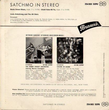 Louis Armstrong und seine All-Stars – Basin Street Blues 14416