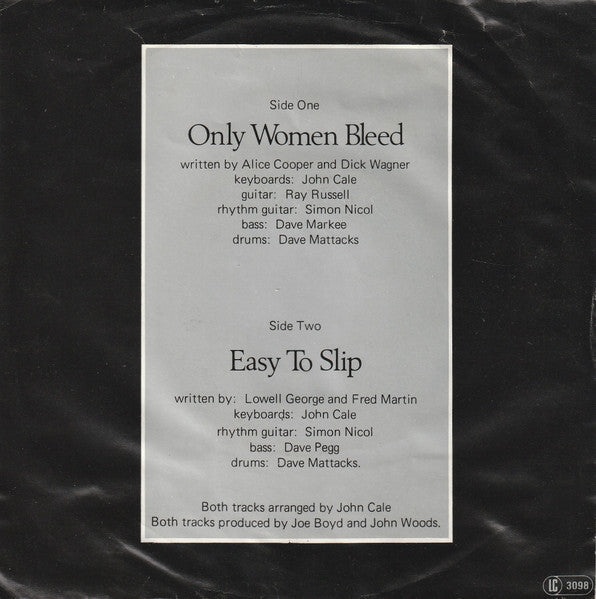 Julie Covington - Only Women Bleed 42857 Vinyl Singles Vinyl Goed / Hoes Goed