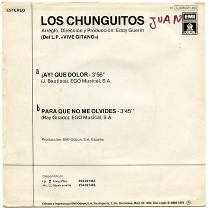 Los Chunguitos – ¡Ay! Was für ein Schmerz 12060