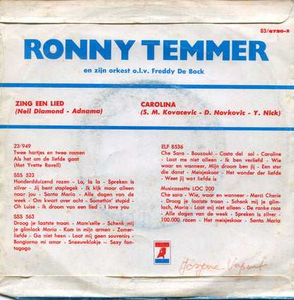 Ronny Temmer – Sing A Song 31789