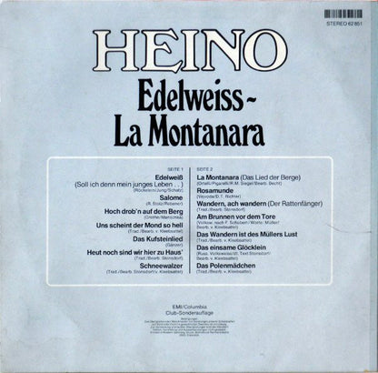 Heino - Edelweiss (LP) 49263 Vinyl LP JUKEBOXSINGLES.NL   