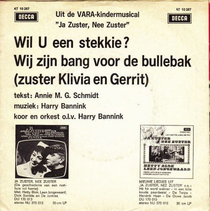 Hetty Blok En Leen Jongewaard - Wil U Een Stekkie? Vinyl Singles Vinyl Zeer Goed / Hoesje Goed "VINYLSINGLES.NL"