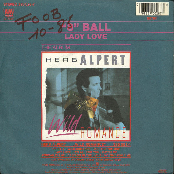 Herb Alpert - *" Ball" Vinyl Singles Vinyl Zeer Goed / Hoesje Goed "VINYLSINGLES.NL"