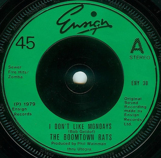 Boomtown Rats - I Don't Like Mondays 42053 Vinyl Singles Vinyl Goed / Hoes Generic