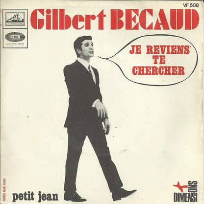 Gilbert Bécaud - Je Reviens Te Chercher 41554 Vinyl Singles Vinyl Goed / Hoes Goed