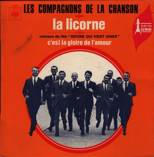 Les Compagnons De La Chanson - La Licorne 42655 vinylsingle Vinyl Goed / Hoes Goed