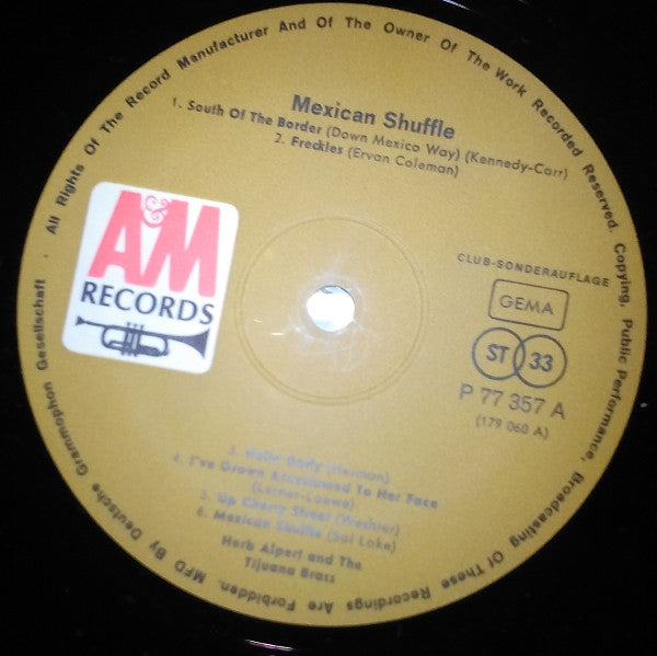 Herb Alpert & The Tijuana Brass - Mexican Shuffle (LP) Vinyl LP Vinyl Zeer Goed / Hoesje Goed "VINYLSINGLES.NL"