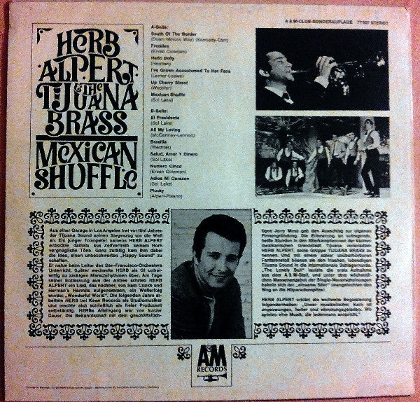 Herb Alpert & The Tijuana Brass - Mexican Shuffle (LP) Vinyl LP Vinyl Zeer Goed / Hoesje Goed "VINYLSINGLES.NL"