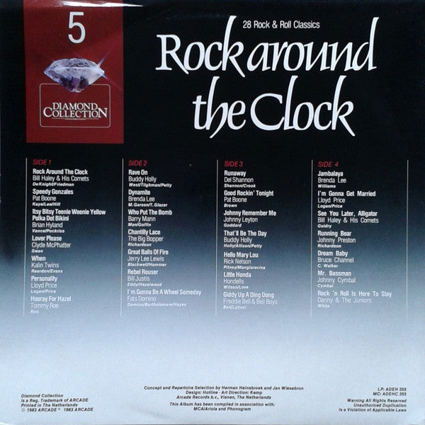 Various - Rock Around The Clock (LP) 52032 Vinyl LP Dubbel Vinyl Goed / Hoes Goed