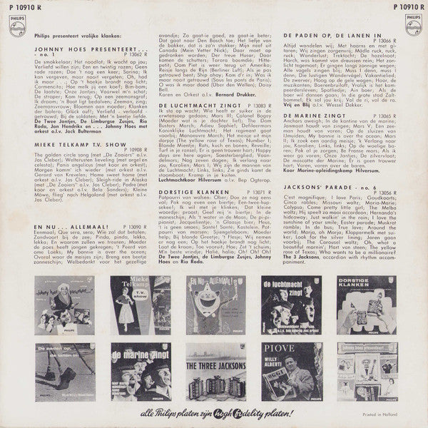 Various - De Vrolijke Bruiloft (10 Inch) 51611 Vinyl LP 10" Vinyl Goed / Hoes Goed