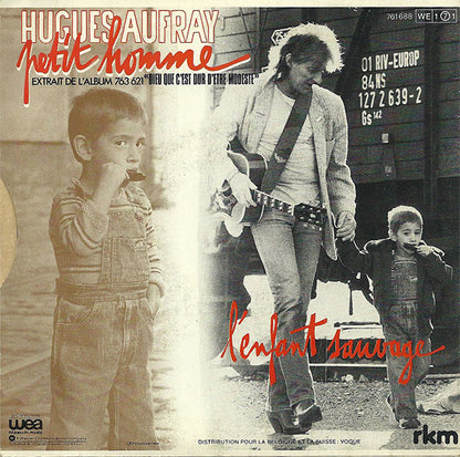 Hugues Aufray - Petit Homme Vinyl Singles Vinyl Zeer Goed / Hoesje Goed "VINYLSINGLES.NL"