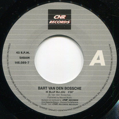 Bart Van den Bossche - Ik Blijf Bij Jou 30454